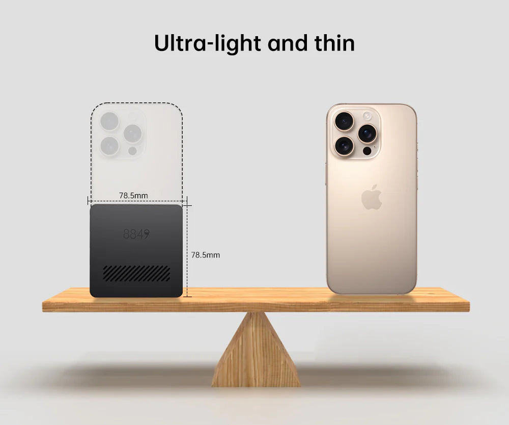 Projector, Upgraded 720P HD for Smartphone/Laptop (No WiFi/Bluetooth)