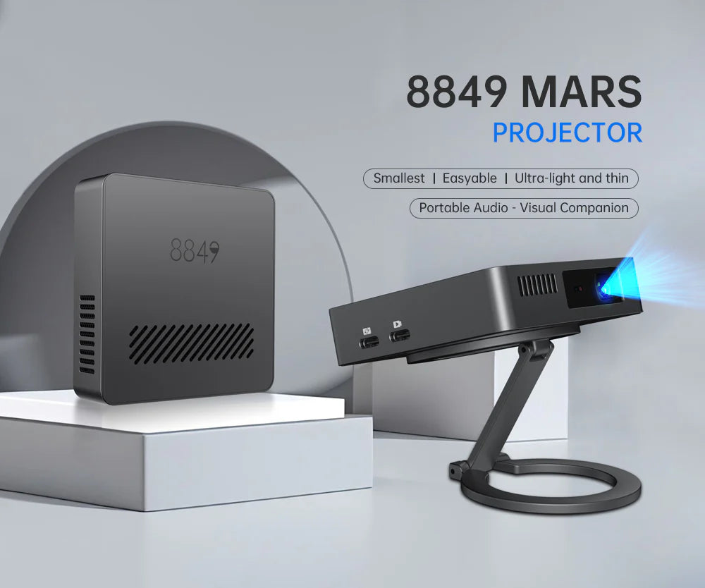 Projector, Upgraded 720P HD for Smartphone/Laptop (No WiFi/Bluetooth)