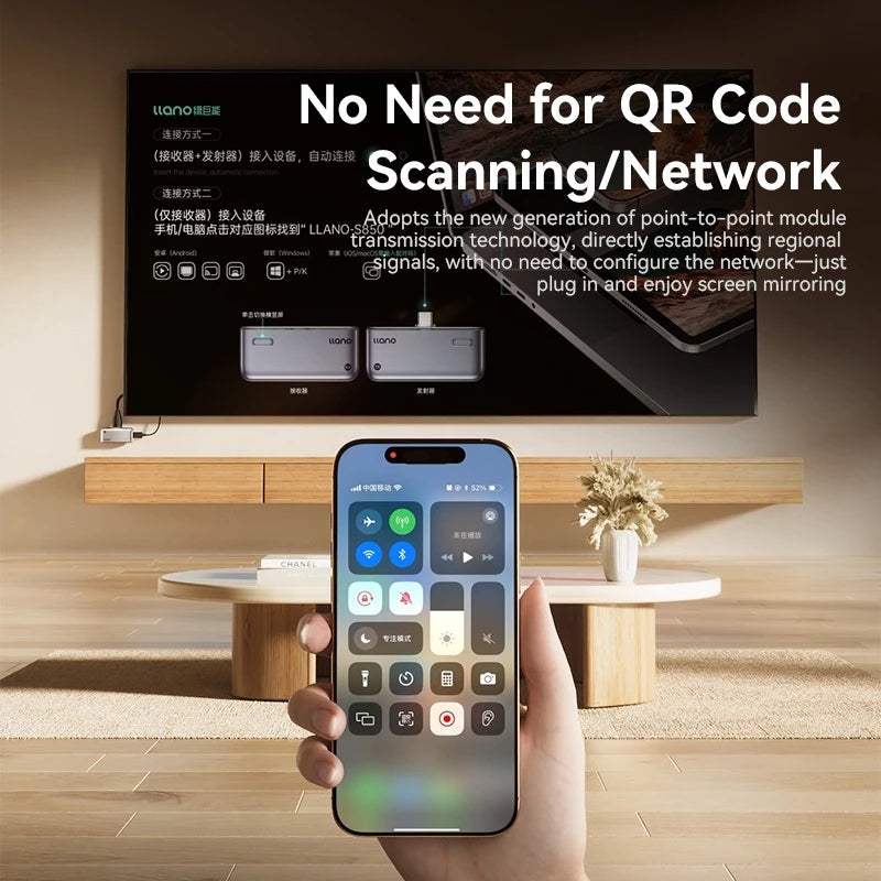 llano S850 4K 1080P Wireless Video Transmission Extender TV Monitor Projector PC