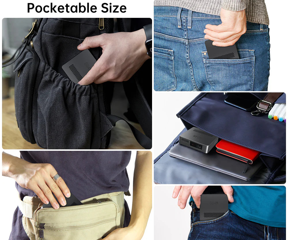 Projector, Upgraded 720P HD for Smartphone/Laptop (No WiFi/Bluetooth)