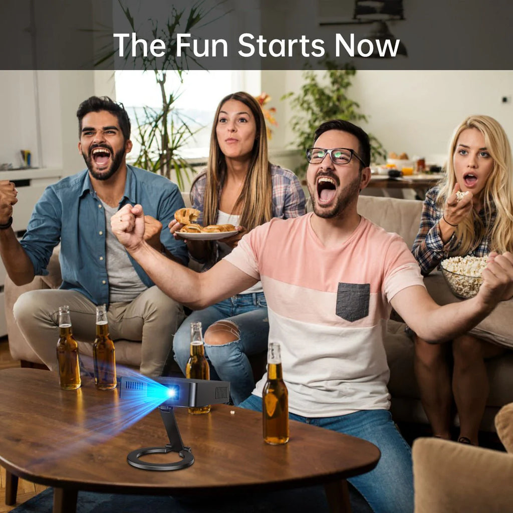 Projector, Upgraded 720P HD for Smartphone/Laptop (No WiFi/Bluetooth)